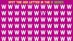 Optical Illusion Challenge Find the Odd Letter