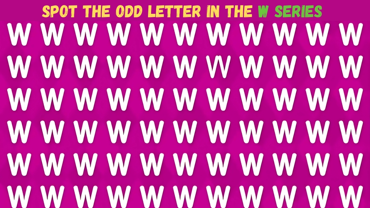Optical Illusion Challenge Find the Odd Letter