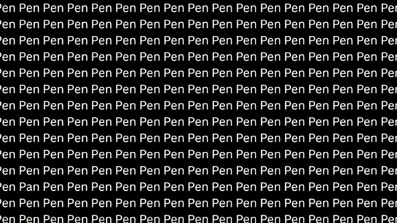 Optical Illusion: Can You Spot the Hidden Word